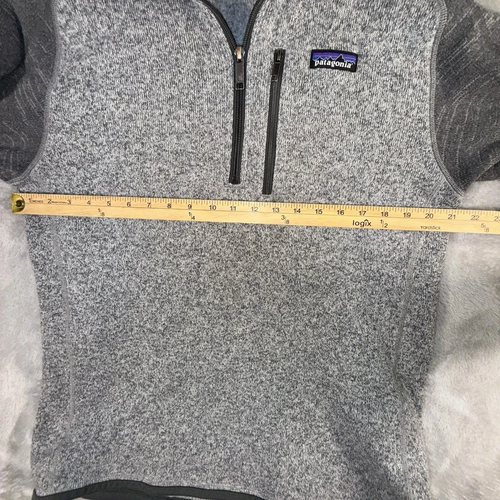Patagonia Better Sweater 1/4 Zip Mens Medium Grey Charcoal Fleece Pullover 25522